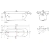 Акриловая ванна Vincea VBT-710-1700 170x75 см, белый