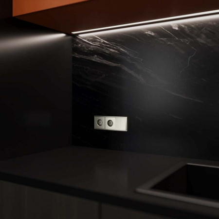 Клавиши для выключателя двухклавишного Voltum S70 METAL VLSM000311