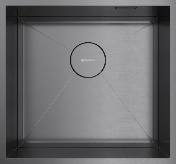 Кухонная мойка Omoikiri Kasen 48-26-INT 4997058 вороненая сталь