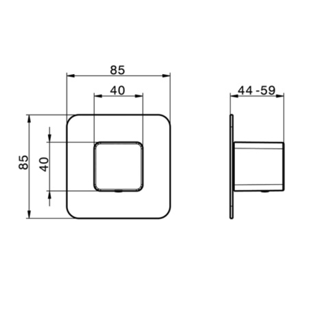 Смеситель для душа Cisal Cubic CU00331021