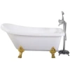 Акриловая ванна Ceruttispa Vito CT9669 150x74 см, отдельностоящая, белый