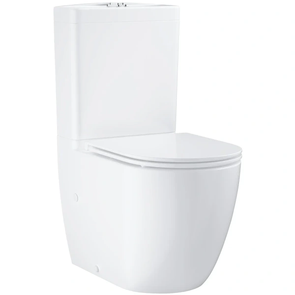 Унитаз напольный Grohe Bau Ceramic 39910000 безободковый, без бачка, альпийский белый