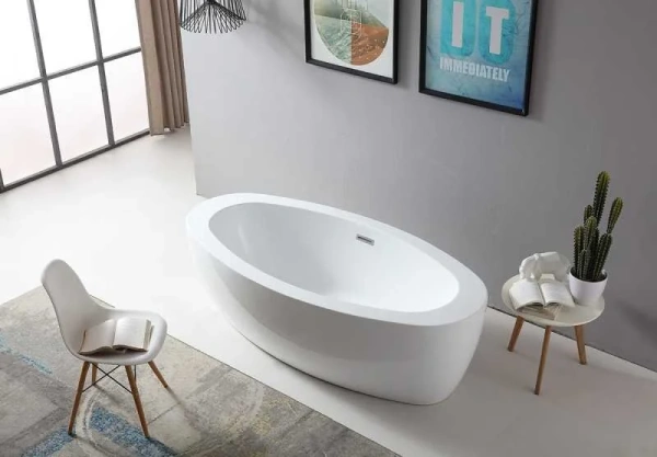 Акриловая ванна Abber 185х90 AB9206 белый