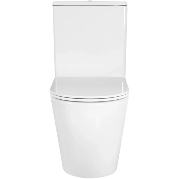 Унитаз-компакт Aquatek Европа AQ2903T-00 безободковый, торнадо, с сиденьем микролифт, белый