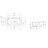 Пристенная ванна Duravit Luv 180x95 700433000000000