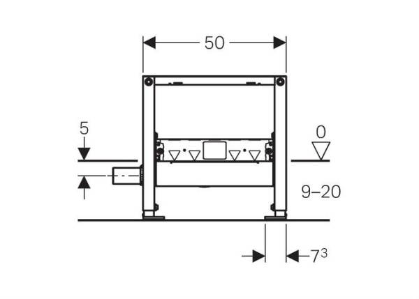 Инсталляция для душевого трапа Geberit Duofix 111.591.00.1
