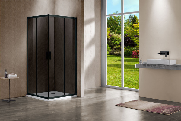 Душевой уголок Vincea Garda 110x80 VSS-1G8011CGB черный