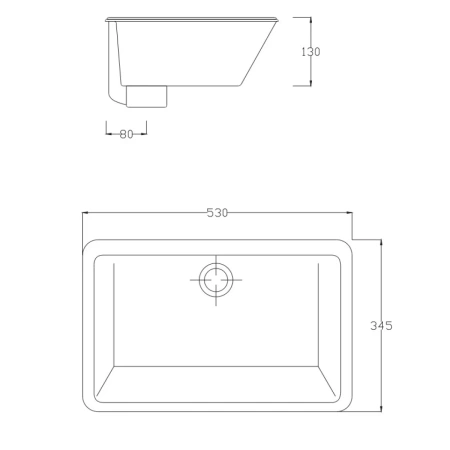 Раковина 53x34,5 см Artceram Gea GEL0010100bi*0