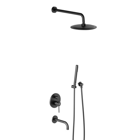 Душевой комплект Damixa Scandinavian Pure 936510300 черный матовый