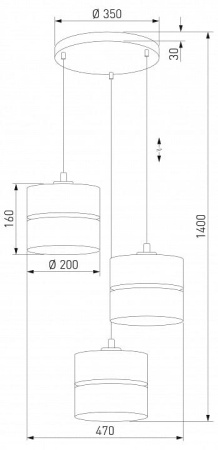 Подвесной светильник TK Lighting Linobianco 6575 Linobianco