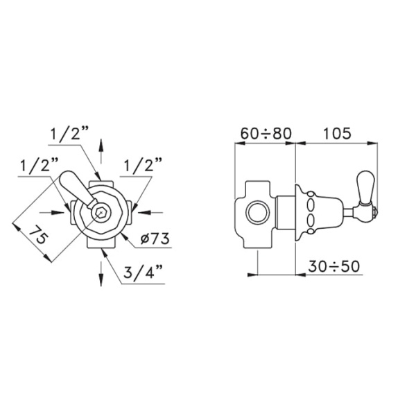 Переключатель Stella Italica IT 01200 CR00