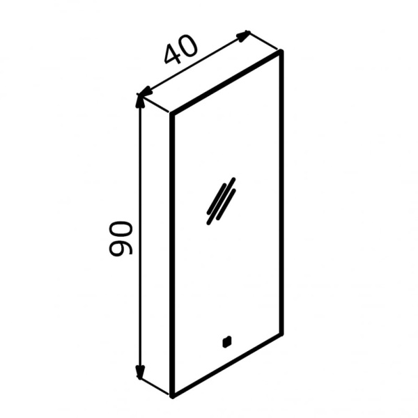 Зеркало Orka Ferla ORK1001B+ 40 3005795 c подсветкой
