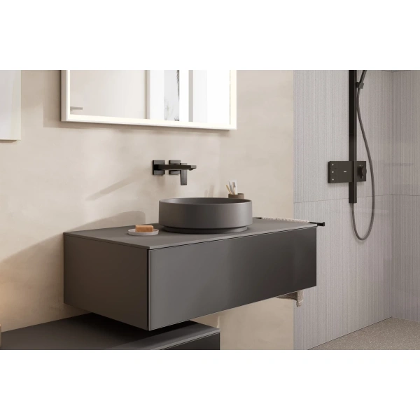 Раковина-чаша Hansgrohe Xuniva Evo S 60323760 40x40 см, накладная, серый матовый