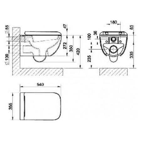 Подвесной унитаз Gessi Goccia 39113#518