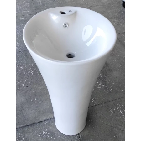 Раковина CeramaLux WK8100-1 45x45 см, напольная, белый