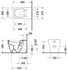 Приставной унитаз Duravit Starck 1 2169090000