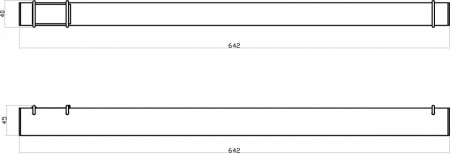 Накладной светильник Denkirs BELTY GRILL DK5572-WB