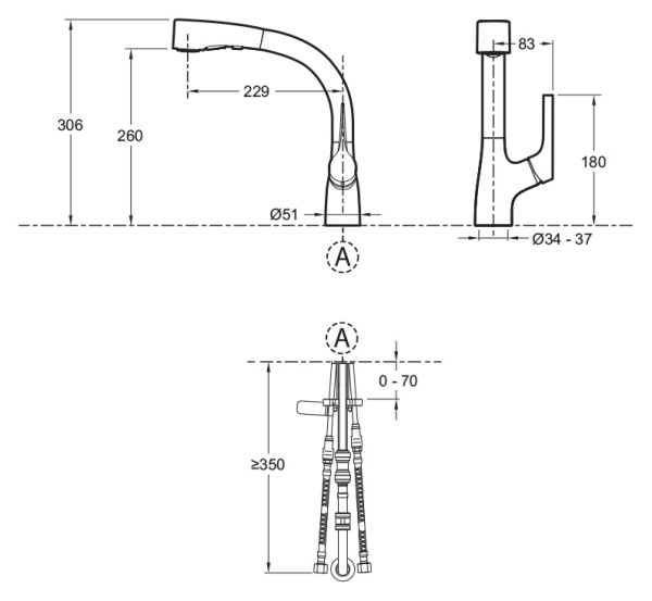 Смеситель для кухни Jacob Delafon Elate E13963-CP