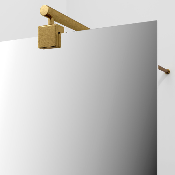 Душевая перегородка WasserKRAFT Rur 30W 90 30W39BG-MR матовое золото