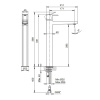 Смеситель для раковины Fantini Lame 24 02 M106WF