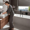 Смеситель для ванны hansgrohe Vivenis 75415670 черный матовый