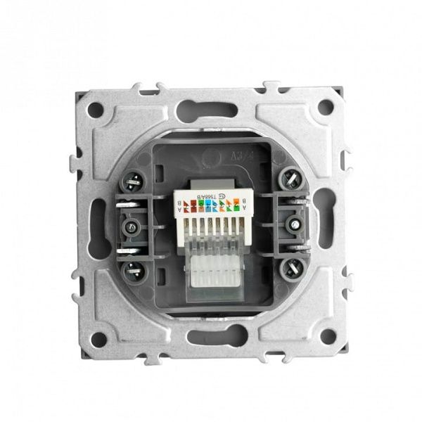 Розетка Ethernet RJ-45 без рамки Stekker Эмили 49951