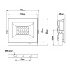 Настенно-потолочный прожектор Luminarte LFL-30W LFL-30W/06