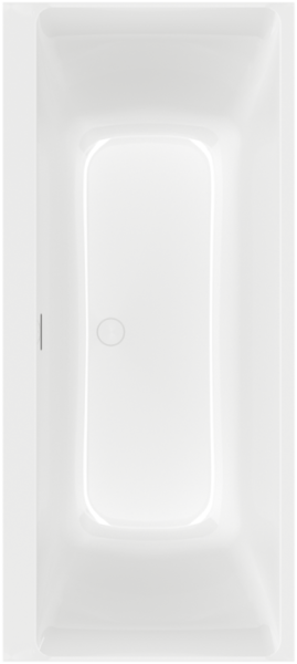 Квариловая ванна 180х80 см Villeroy&Boch Subway 3.0 UBQ180SBW2DV-01 с ножками и сливом-переливом