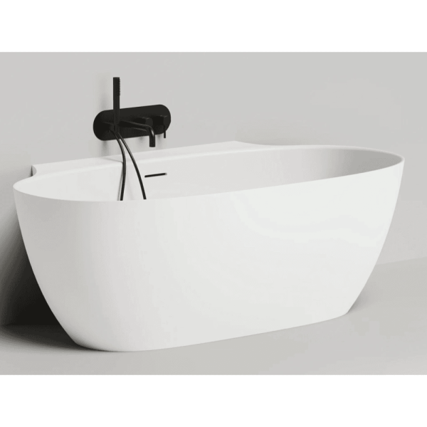 Ванна из искусственного камня Salini Alda Wall 170x90 101925M белый матовый