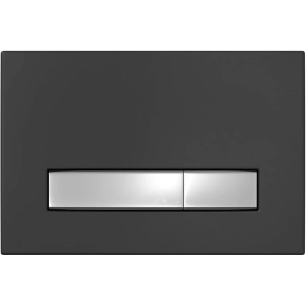 Инсталляция для унитаза Berges Atom Line 410 040342 с кнопкой смыва, черный матовый/хром