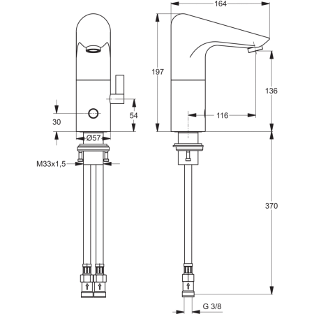 Смеситель для раковины Ideal Standard Ceraplus A4154AA