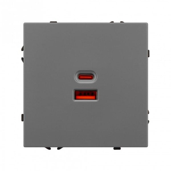 Розетка 2хUSB type A и C без рамки Arlight NOBE 054319(1)