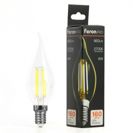 Лампа светодиодная Feron LB-1216 E14 6Вт 2700K 51262