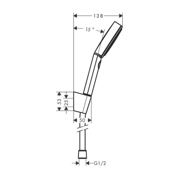 Душевой гарнитур Hansgrohe Pulsify Select S 24302000 хром/графит