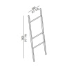 Полотенцедержатель Agape Stairs ACOM0531NZ белый