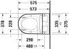 Подвесной унитаз Duravit 650000012004320 с крышкой-биде