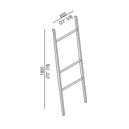 Полотенцедержатель Agape Stairs ACOM0531NZ белый
