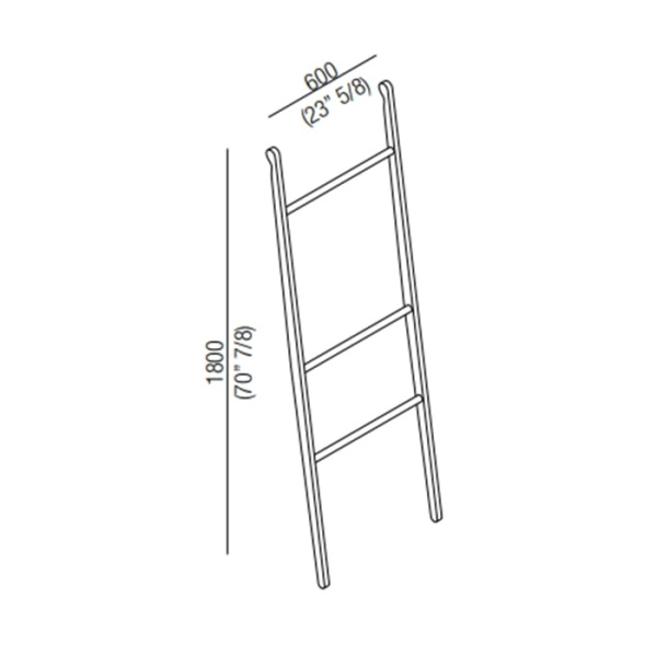 Полотенцедержатель Agape Stairs ACOM0531NZ белый