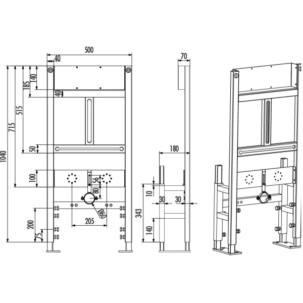 Инсталляция для писсуара Creavit GPM600.00