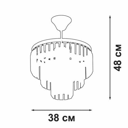 Люстра на штанге Vitaluce V5825 V5825-8/4PL