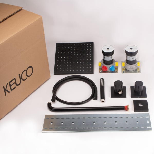 Душевой комплект Keuco IXMO 59603370002 черный матовый