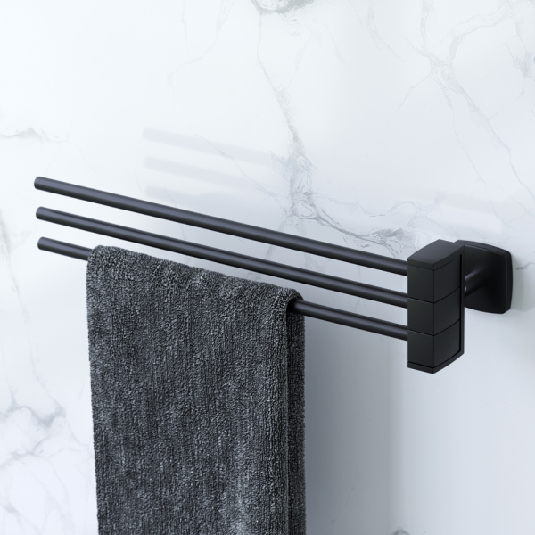 Полотенцедержатель AM.PM Gem A9032722 тройной черный