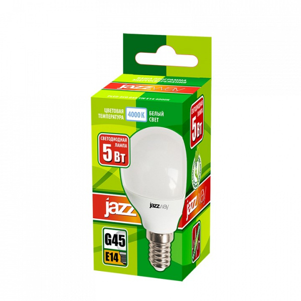 Лампа светодиодная Jazzway  E14 5Вт 4000K PLED-ECO-G45 5w E14 4000K