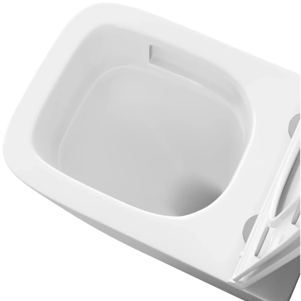 Унитаз подвесной Grossman GR-4479SQC безободковый, торнадо, с сиденьем микролифт, белый