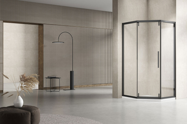 Душевой уголок Vincea Show 100x100 VSP1-4SH100CLB черный