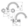 Смеситель для ванны Cezares Olimp OLIMP-VD-02-O