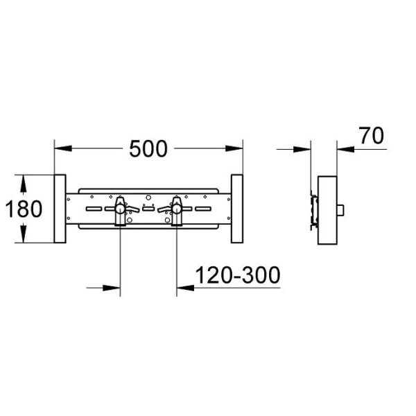 Держатель для смесителя наружного монтажа Grohe Rapid SL 37998000