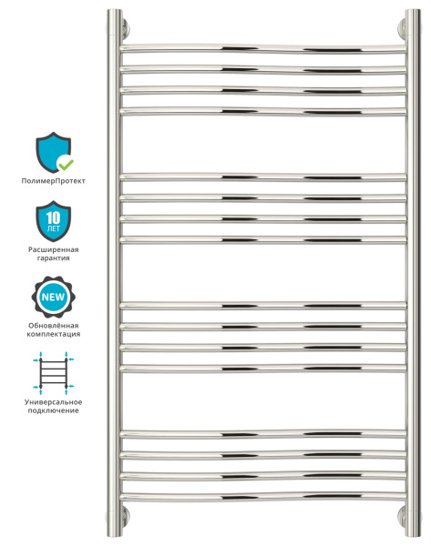 Полотенцесушитель водяной Сунержа Флюид+ 100x60 (00-0222-1060)