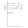 Раковина 130x48 см Geberit myDay 135430600