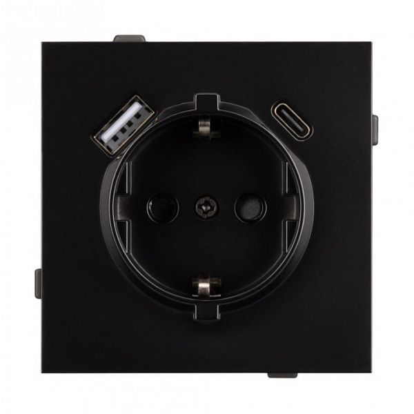 Розетка 2хUSB type A и C без рамки Arlight SCT-TENDO 054087